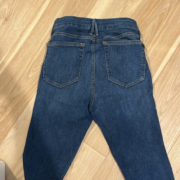 Good American sz 30 MATERNITY jeans - skinny with ankle fray - Picture 5 of 5